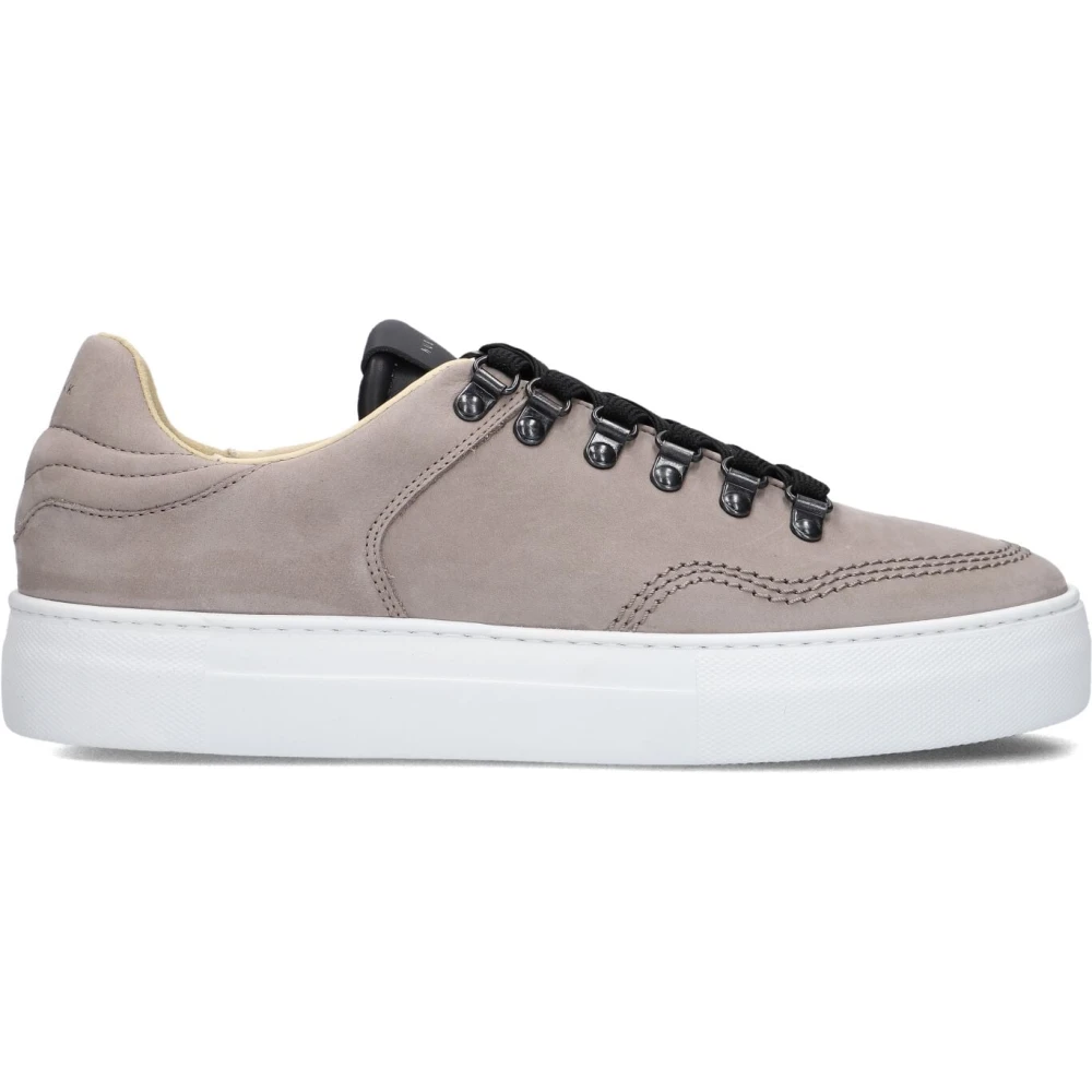 Nubikk Taupe Lage Sneakers voor Heren Heren Schoenen Grijs