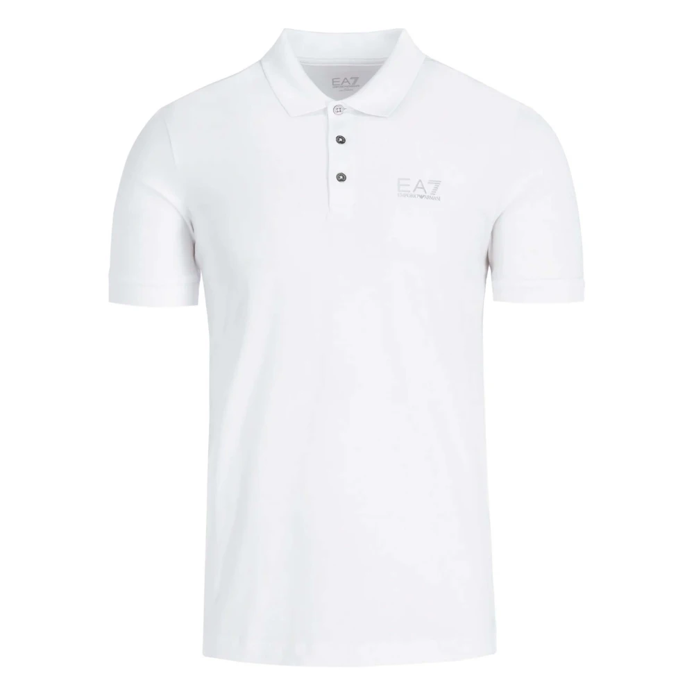 Emporio Armani EA7 Polo med korta ärmar White, Herr