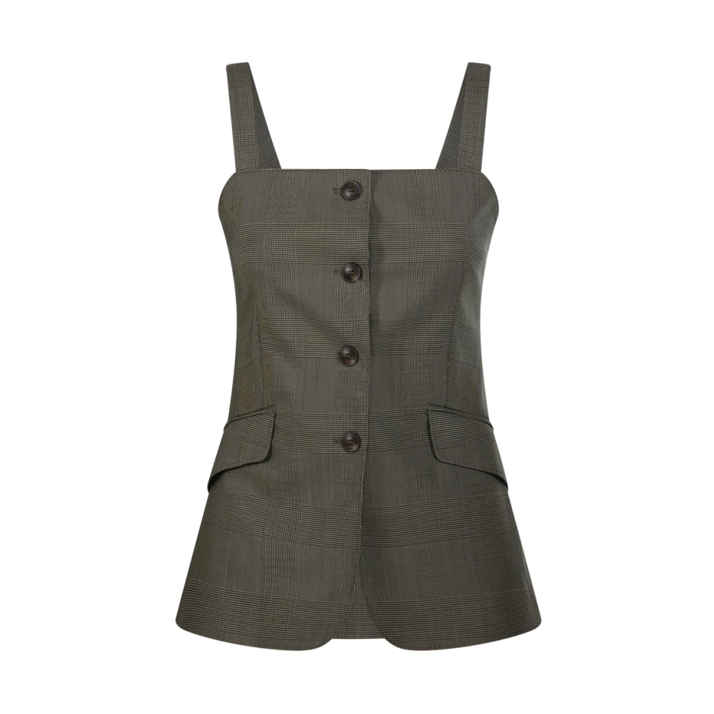 Max Mara Green Sleeveless Tops, Female, 2XS, Bacca Top