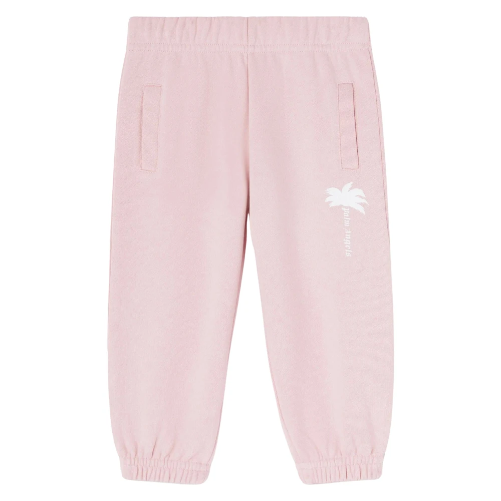 Palm Angels Girls Pink Sweatpants, 3 Y, Charming Logo Joggers