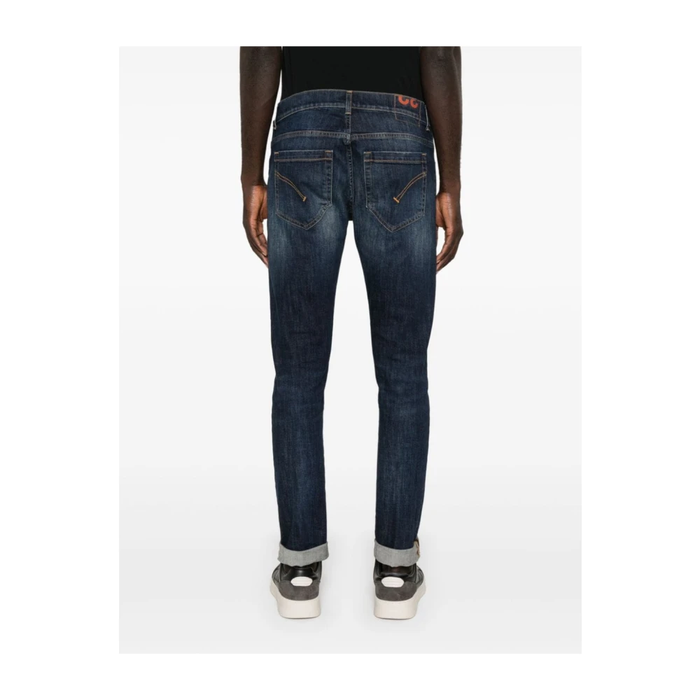 Dondup Blauwe Denim Broek Slim Fit Blue Heren