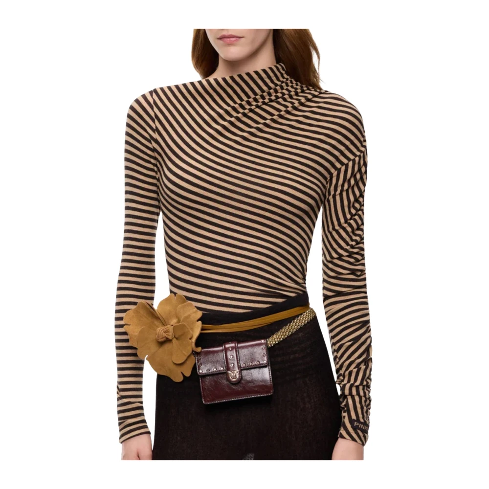 Pinko Donna Marrone - Lilium Lupetto Costina - Tops - Xs