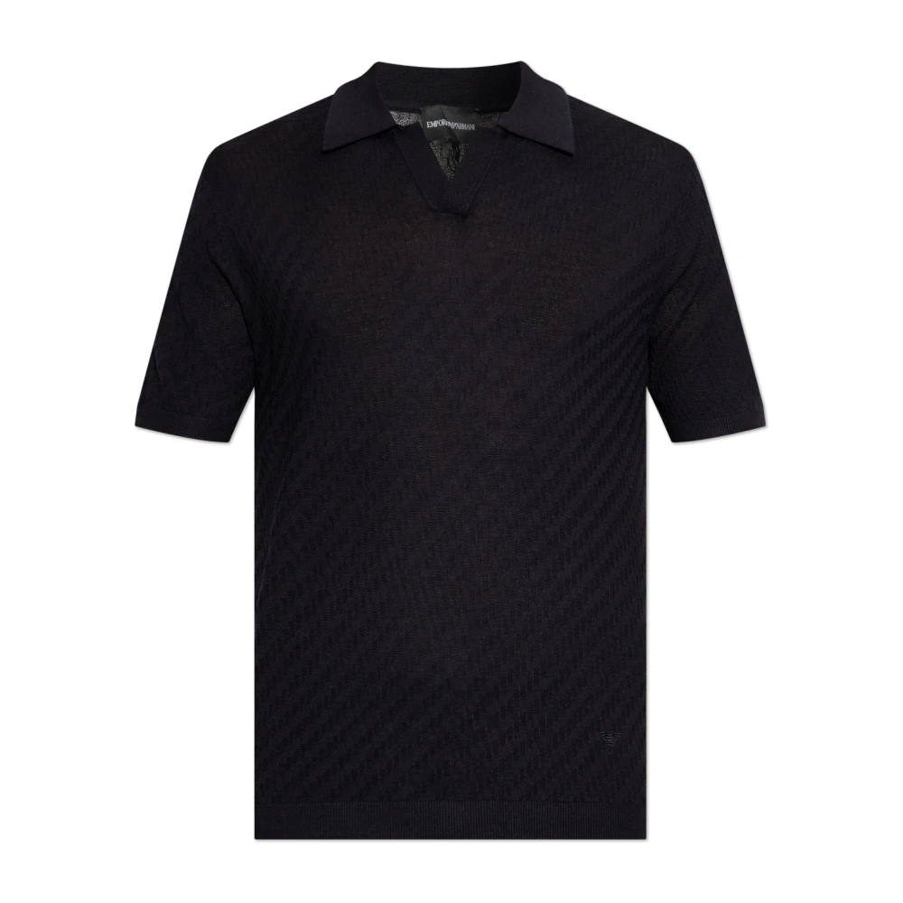 Emporio Armani Herren Schwarz Oberteile, K, Lgröße: