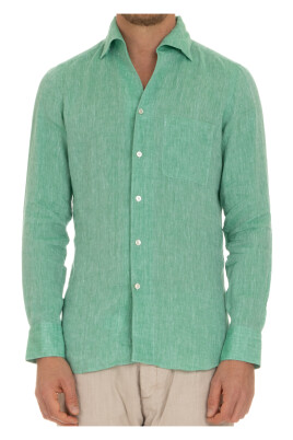 handmade-linen-shirt-green