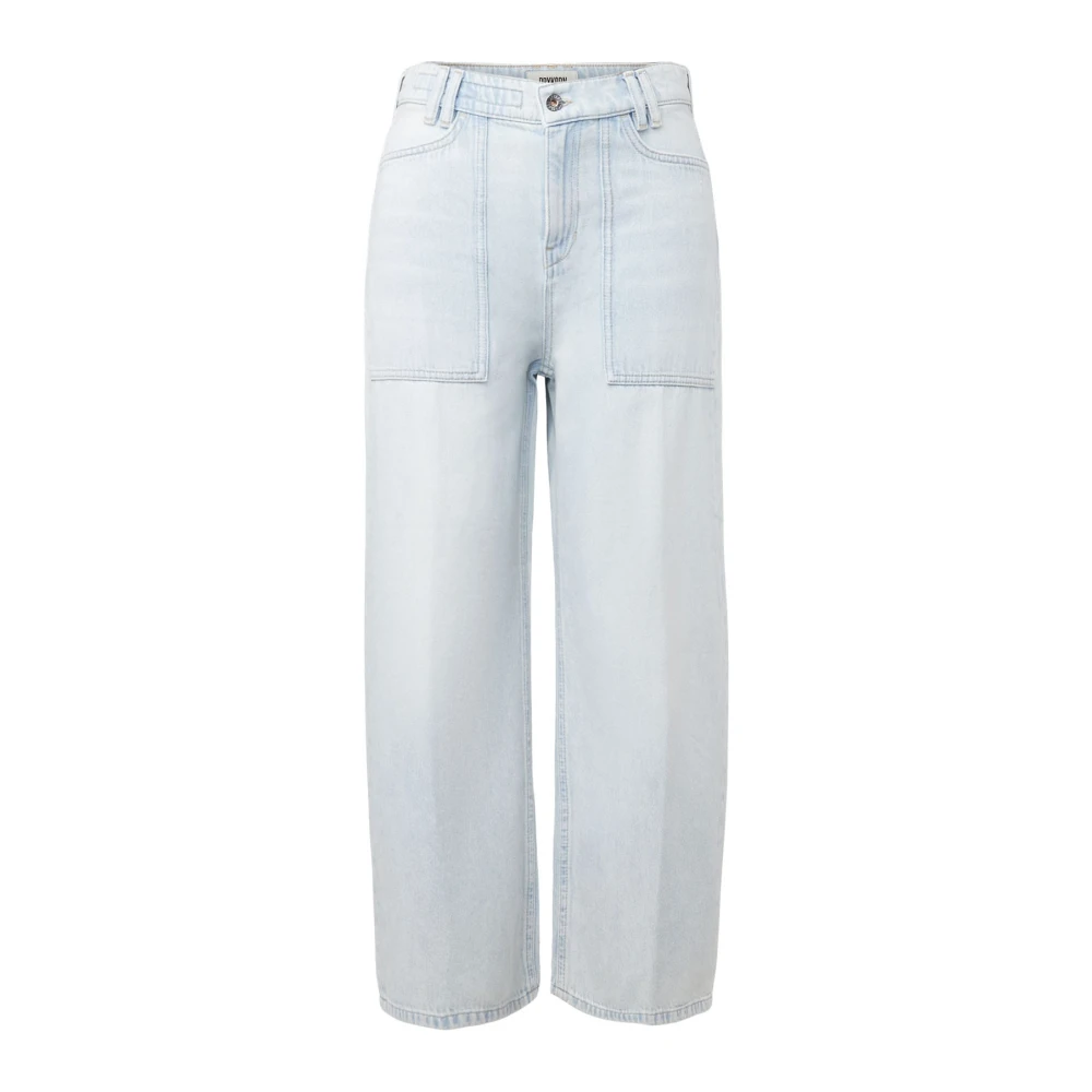 Drykorn Women's Blue Derive Cropped Jeans - Straight Fit Jeans - W27 L32 - Jeans