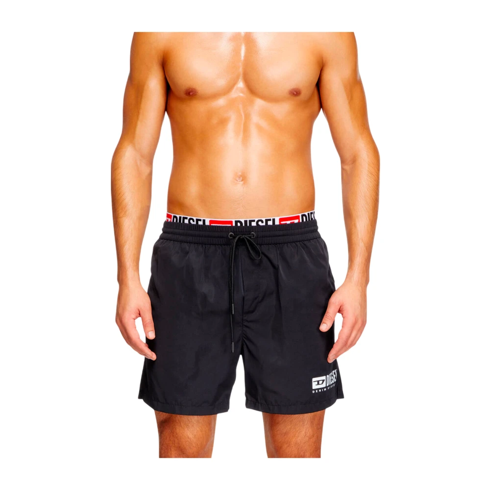 Diesel Hybride Taille Zwembroek Black Heren
