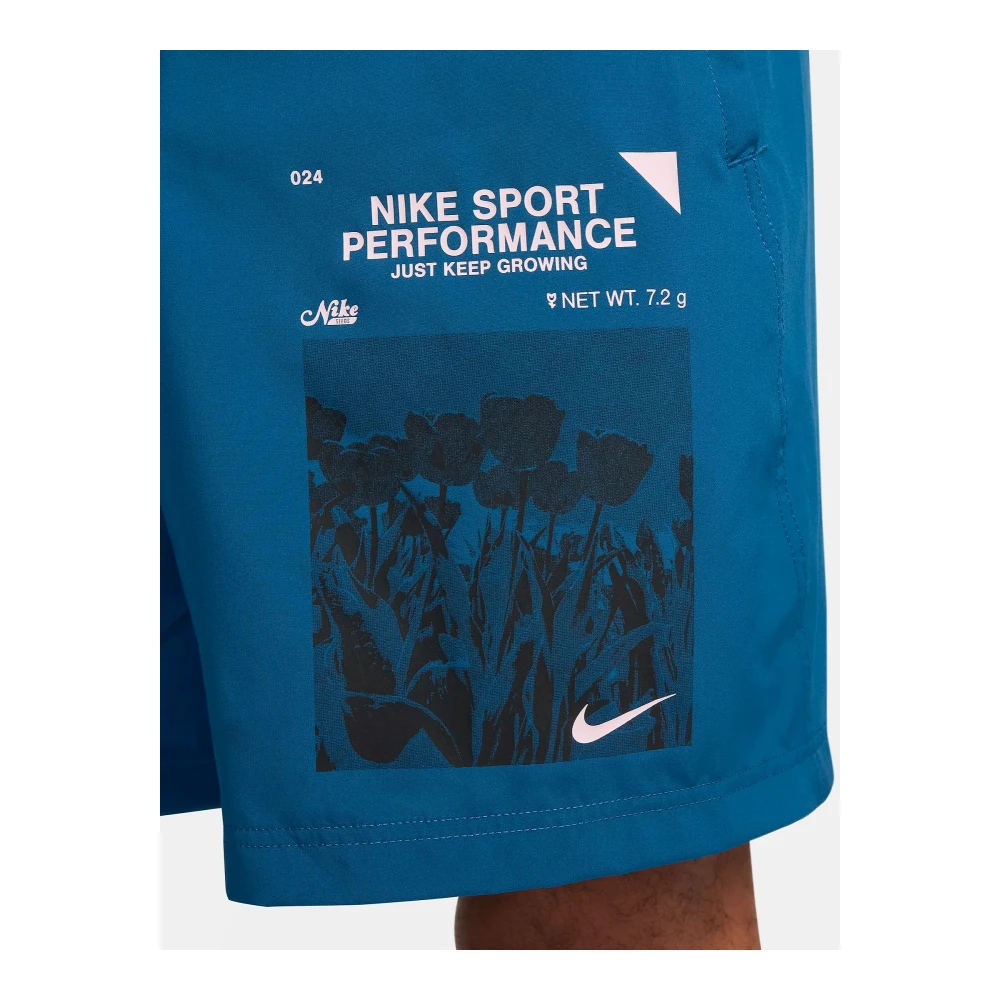 Nike Heren Grafische Dri-Fit Sportshorts Blue Heren