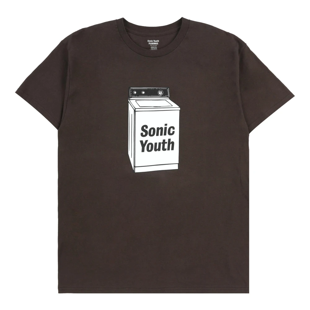 Pleasures Katoenen Print T-Shirt Brown Heren