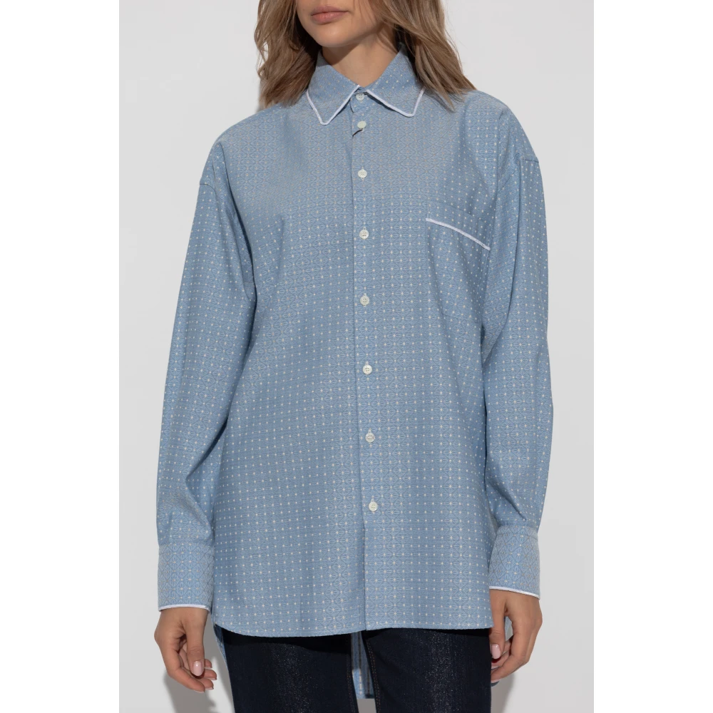 ETRO Gestreept overhemd Blue Dames