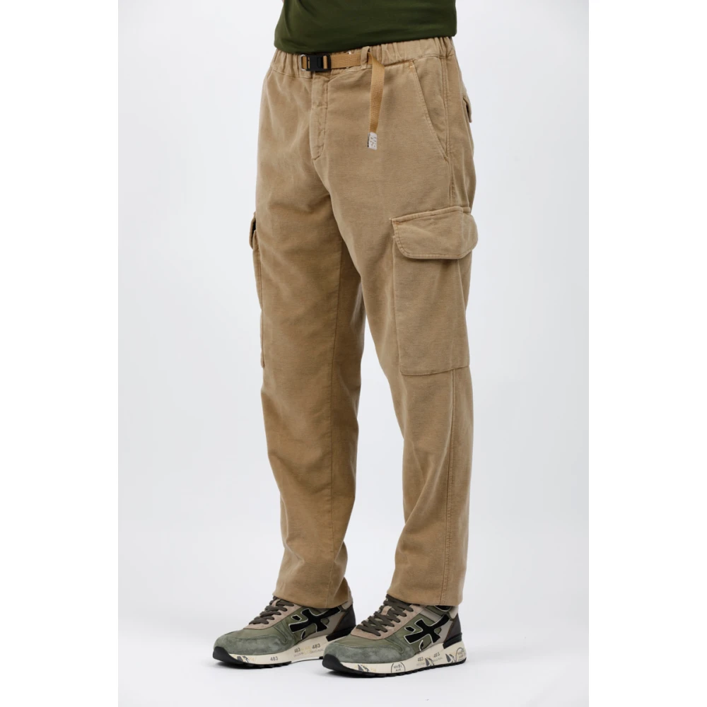 White Sand Cargo broek van ribfluweel Brown Heren