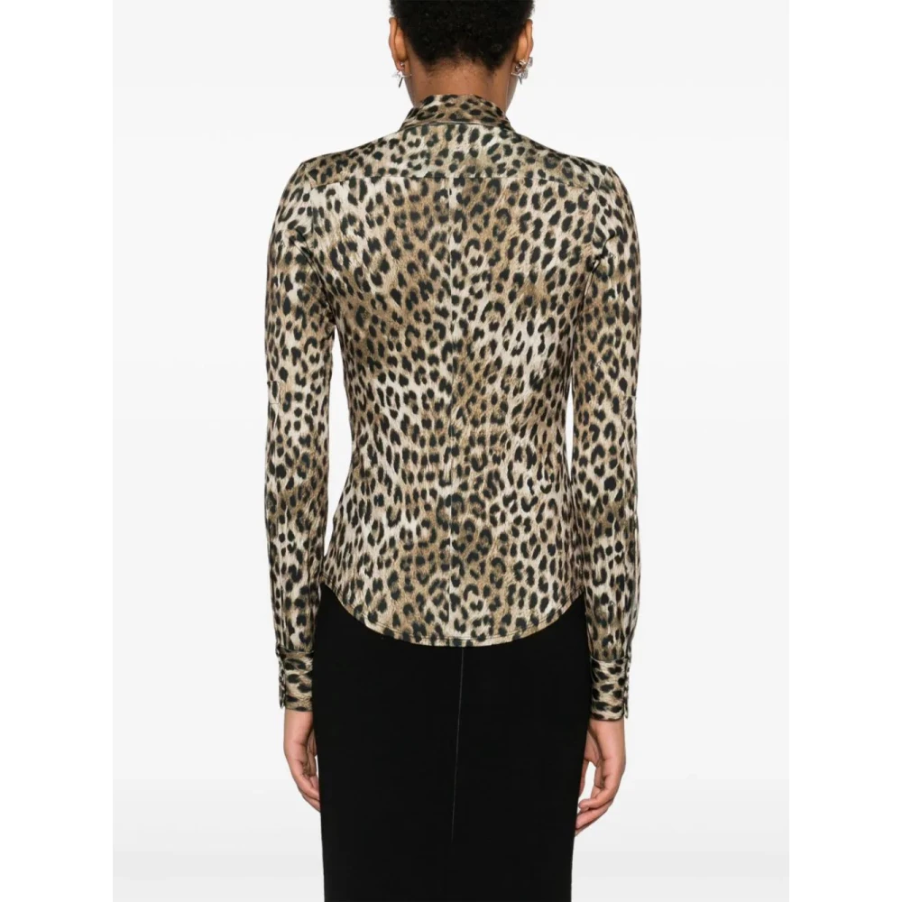 N21 Jersey Shirt Brown Dames