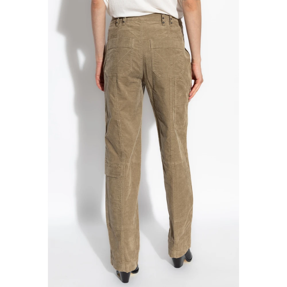 Zadig & Voltaire Corduroy broek Pepper Green Dames