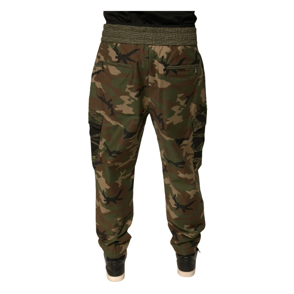 Dolce & Gabbana Camouflage Cargo Jogger Broek Multicolor Heren