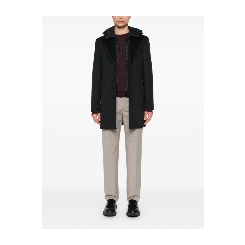 Incotex Beige Wol Broek Taps Toelopende Pijp Beige Heren