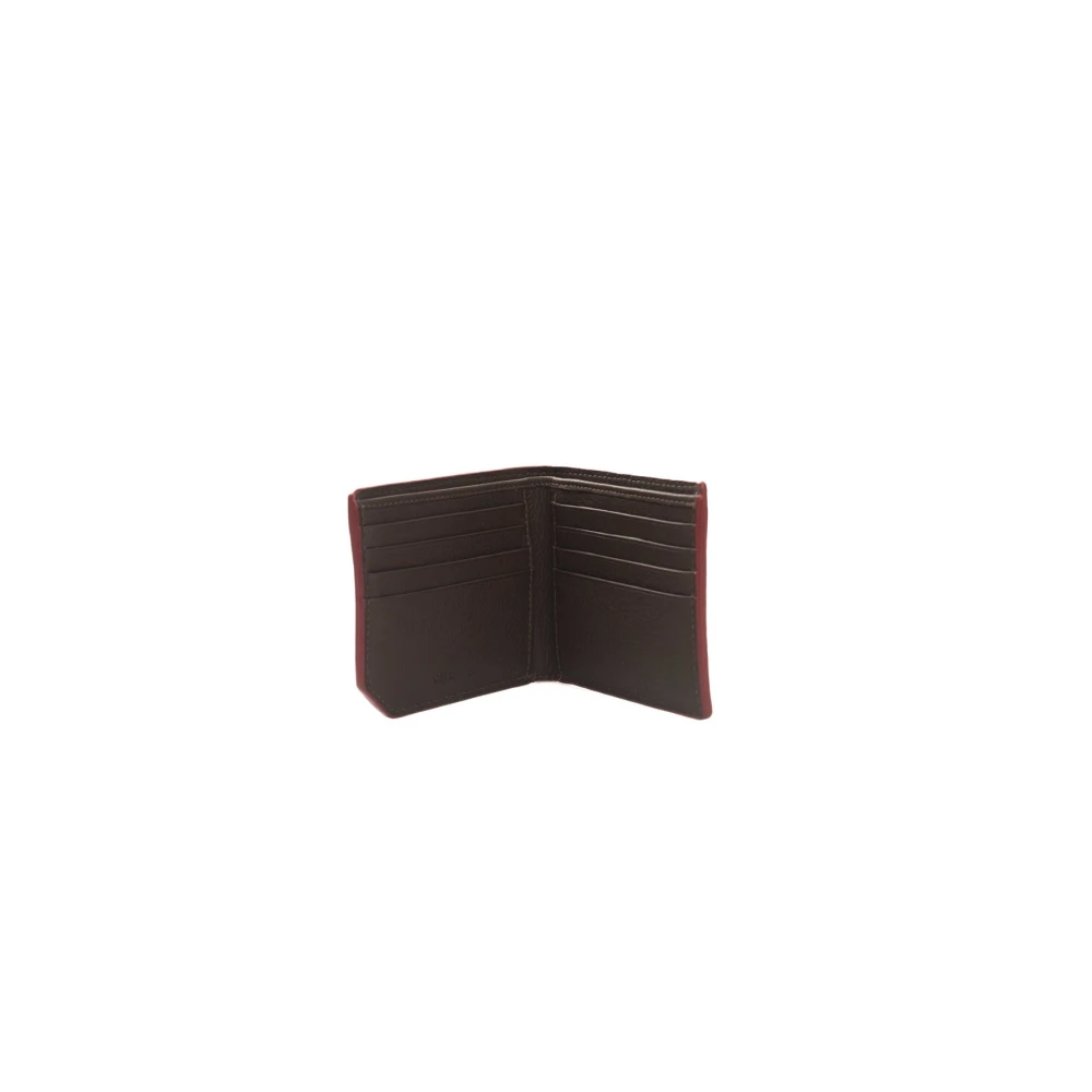 Cerruti 1881 Leren portemonnee met voorlogo Brown Heren