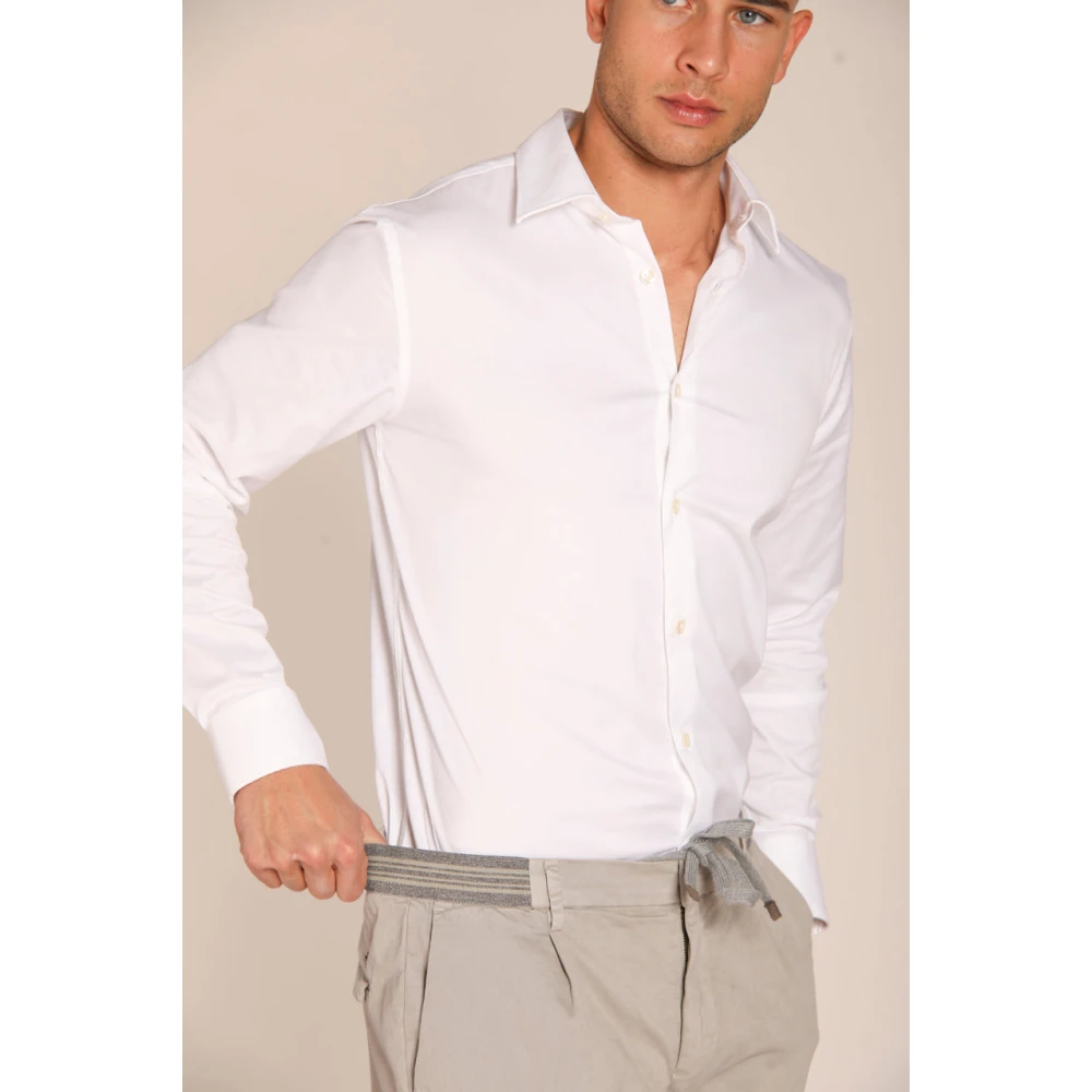 Mason's Grijze Chino Jogger Broek Regular Fit Gray Heren