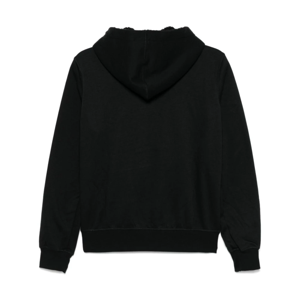 Emporio Armani Zwarte rits trui met capuchon Black Dames