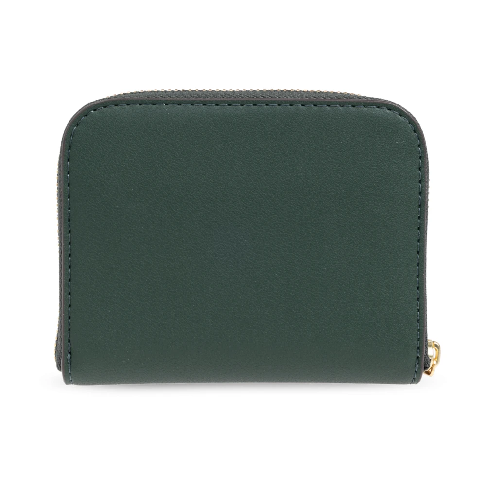 TORY BURCH Leren portemonnee Green Dames