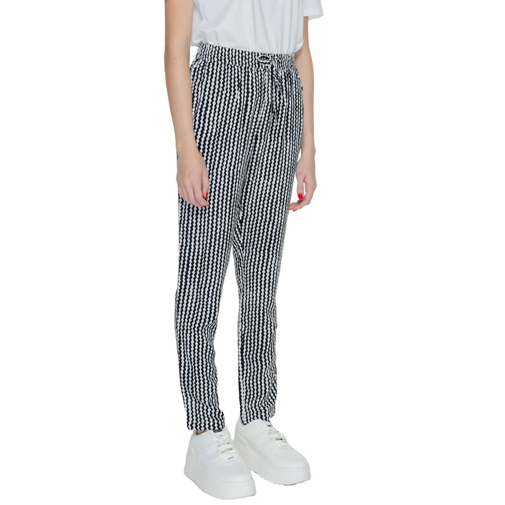 Only Zwarte Viscose Jeans & Broek Multicolor Dames
