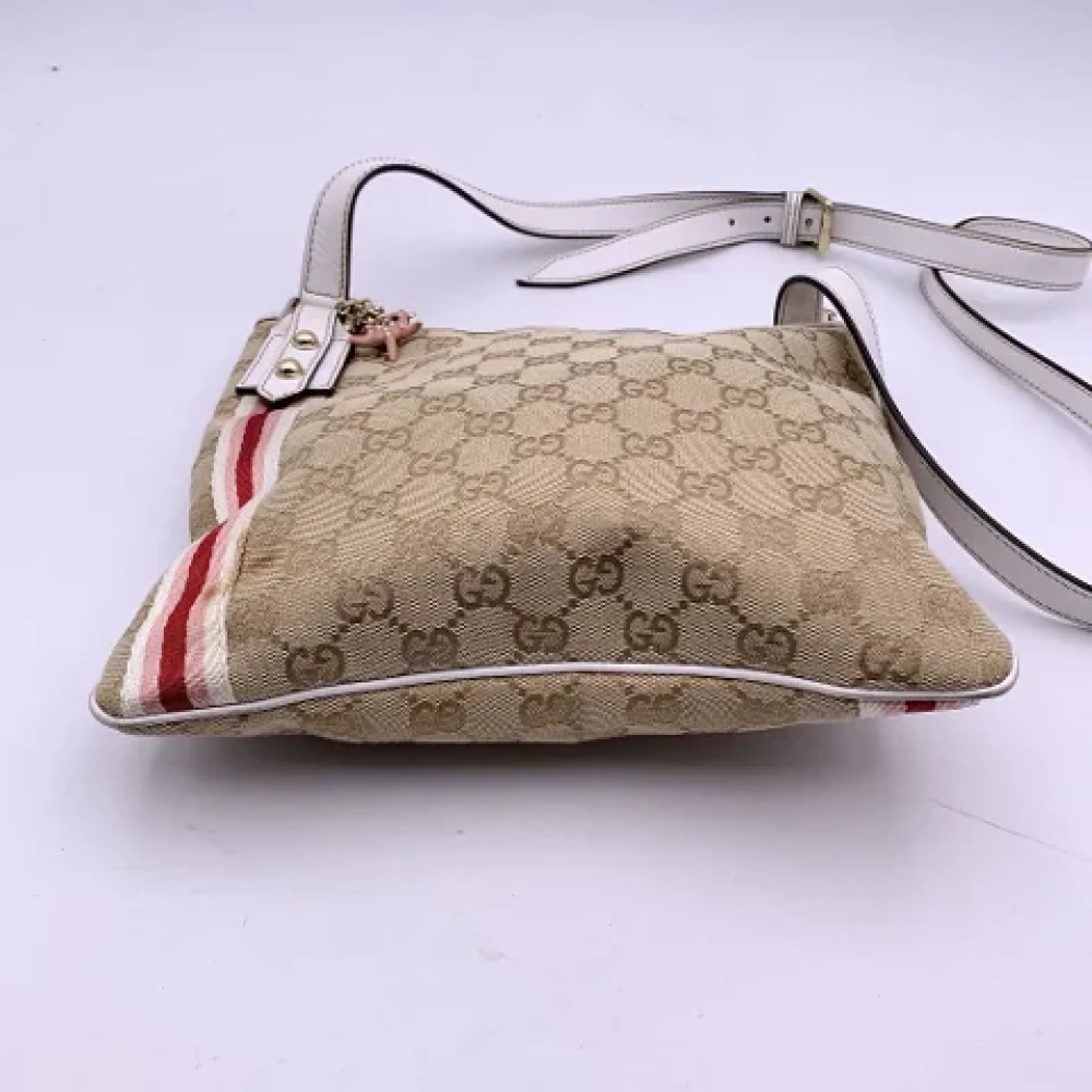 Gucci Vintage Pre-owned Canvas gucci-bags Beige Dames
