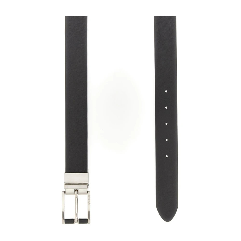 Guess Zwarte synthetische herenriem Black Heren