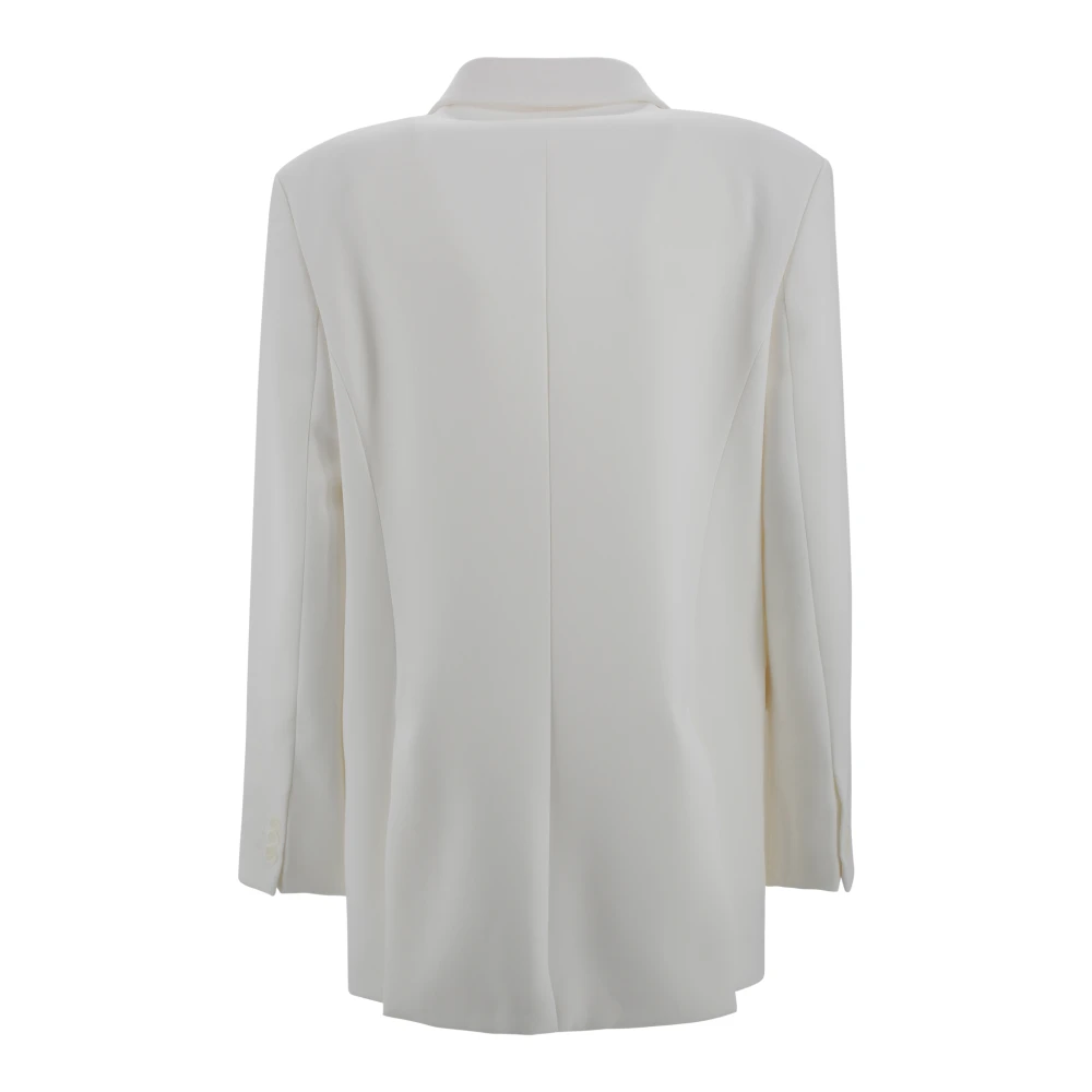 P.a.r.o.s.h. Klassieke roomjasje met revers Beige Dames