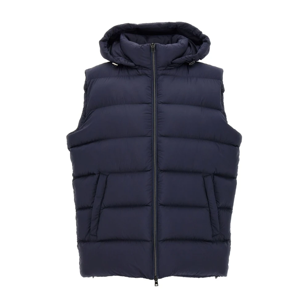 Herno Gewatteerde Mouwloze Puffer Vest Blue Heren