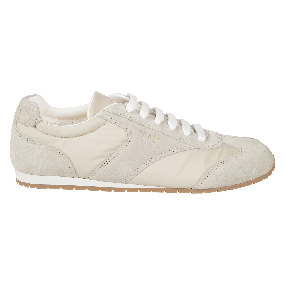 Prada Men's Gray Panelled Trainers - Sneakers - 8 Uk - Shoes