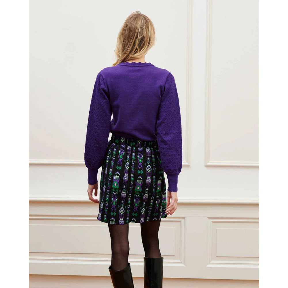 Lofty Manner Romy Sweater Pullover Purple Dames