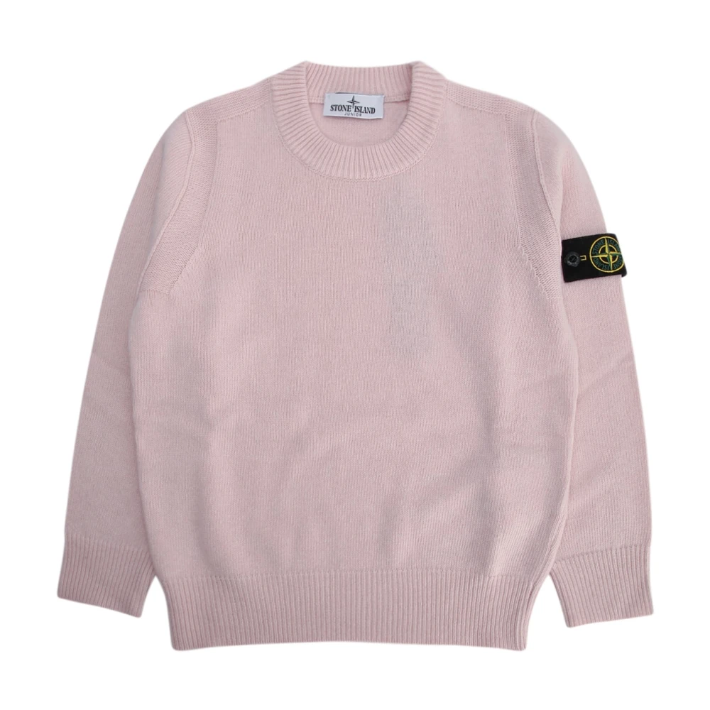 Stone Island Unisex Kids Pink Kids Knitwear, 8 Y, Crew Neck