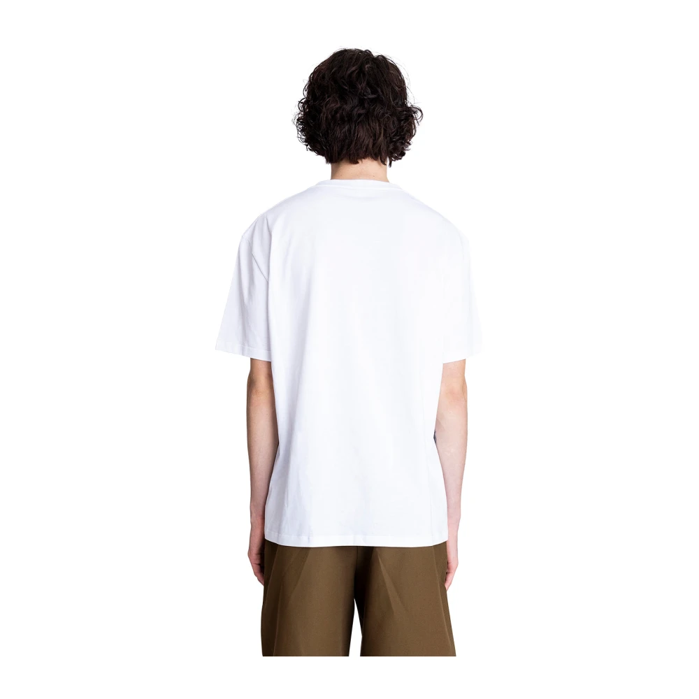 Loewe Witte Relaxte Fit T-shirt White Heren