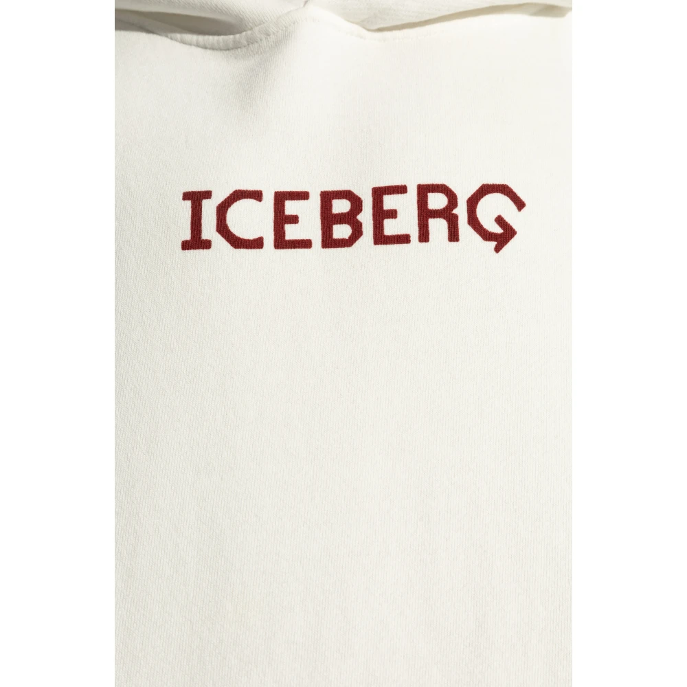 Iceberg Sweatshirt met logo White Heren