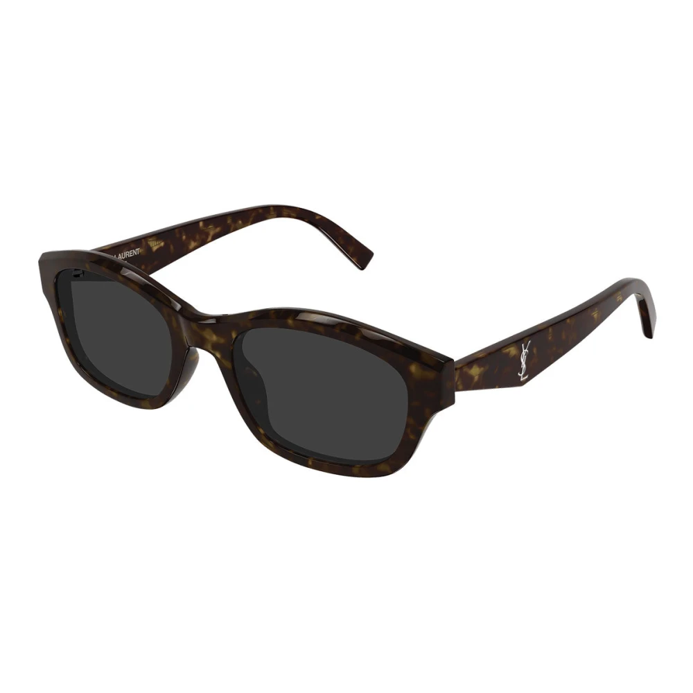 Saint Laurent Unisex Brown Narrow Rectangular Sunglasses - Sunglasses - 53 Mm - Accessories
