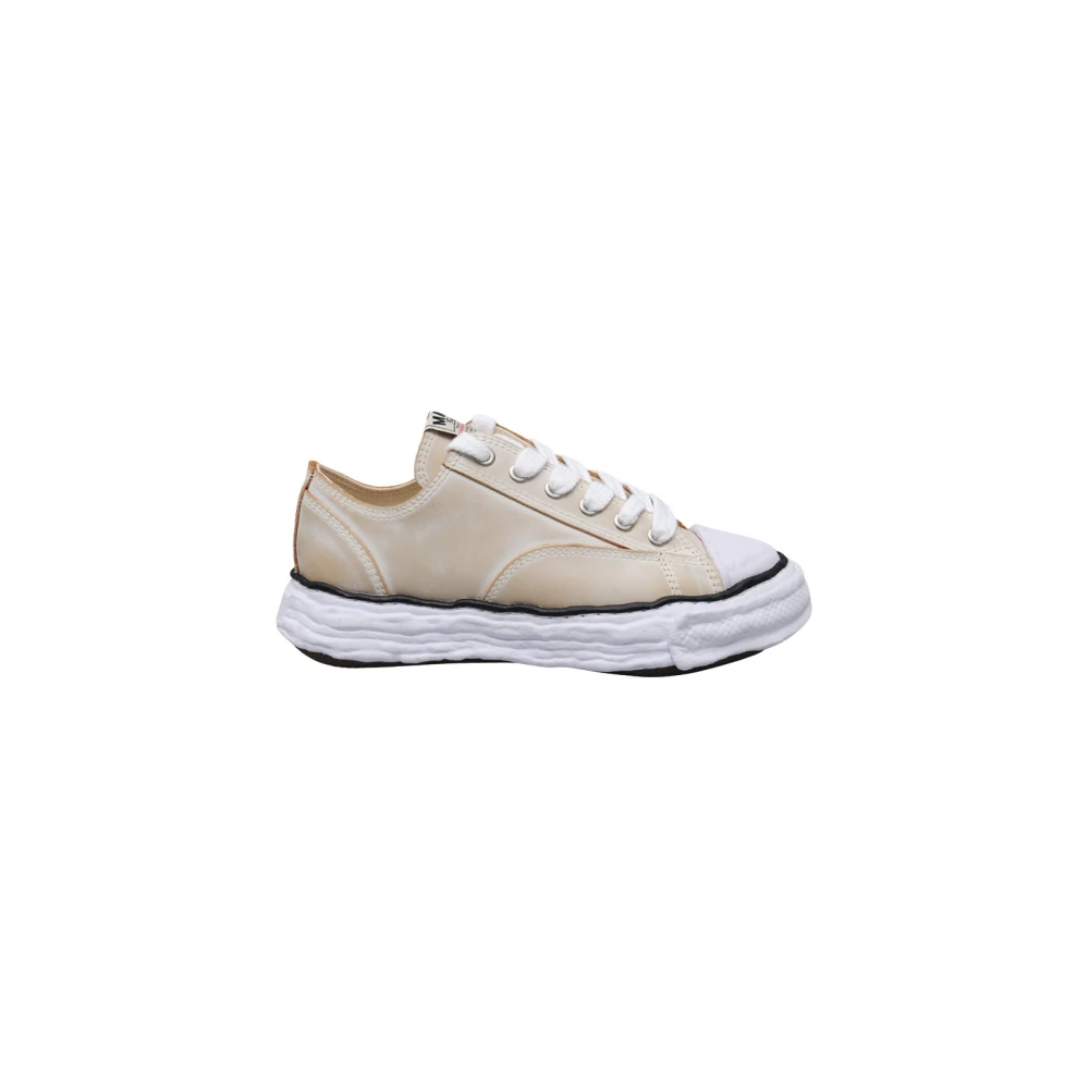 Mihara Yasuhiro Peterson23 OG Sole Vintage Leather Effect Low-top Sneaker Heren Schoenen Beige