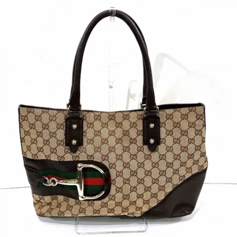 Gucci Vintage Pre-owned Canvas gucci-bags Brown Dames