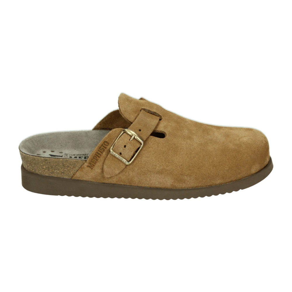 Mephisto Kvinno Brun Skor Dam, 38 Eu, Mocka, Mocka Cognac Toffel Sandal