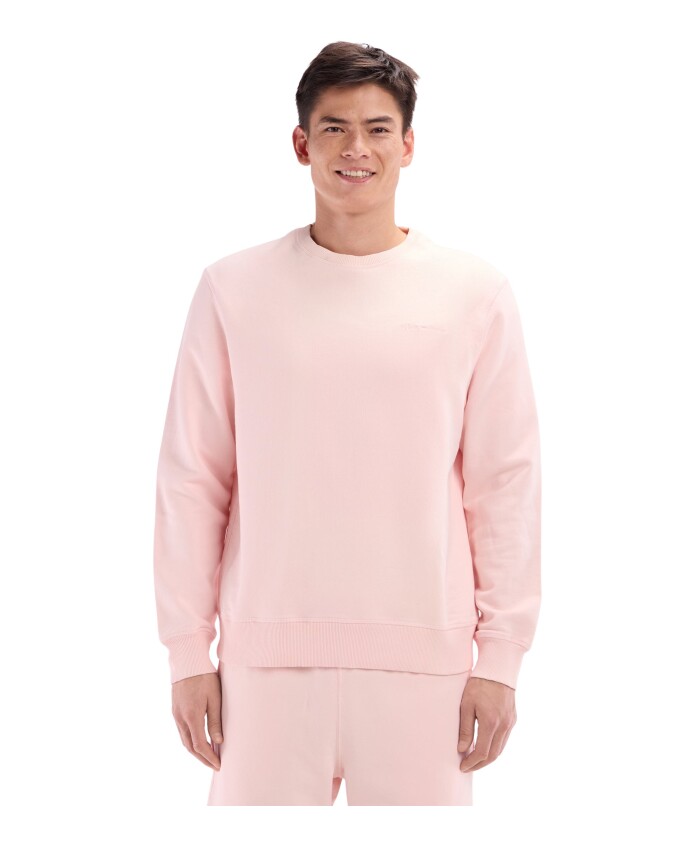 sweatshirt-surteint-a-col-rond-en-molleton-coton-rose-pale-coupe-decontractee-eden-park
