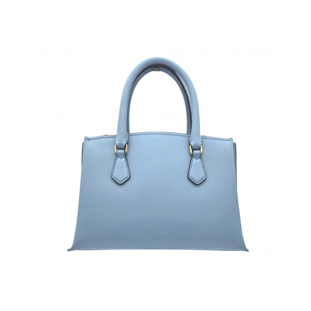 Michael Kors Gold Logo Tote Bag Ruby Blue Dames