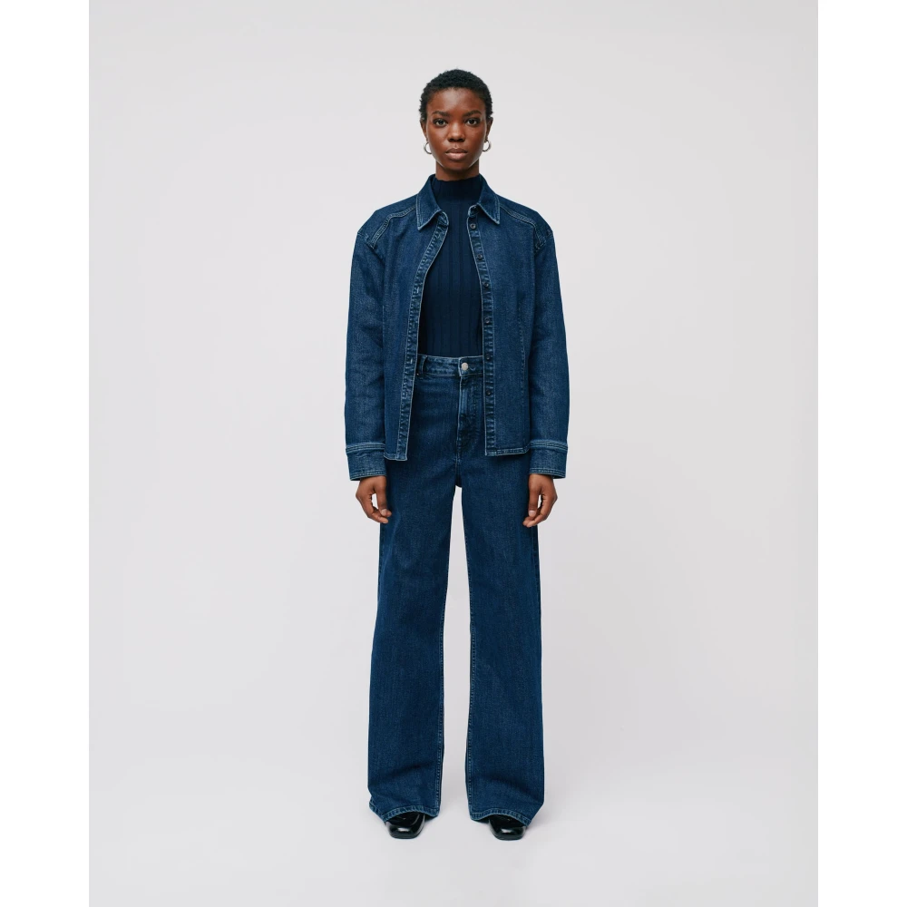 IVY OAK Hoge taille denim jeans Blue Dames