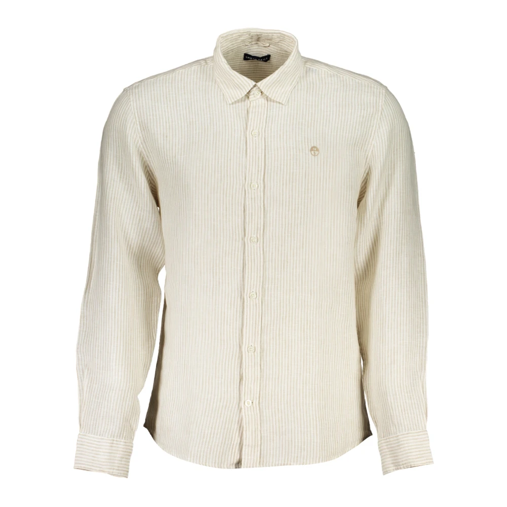North Sails Men's Beige Casual Shirts,, Clothing Small