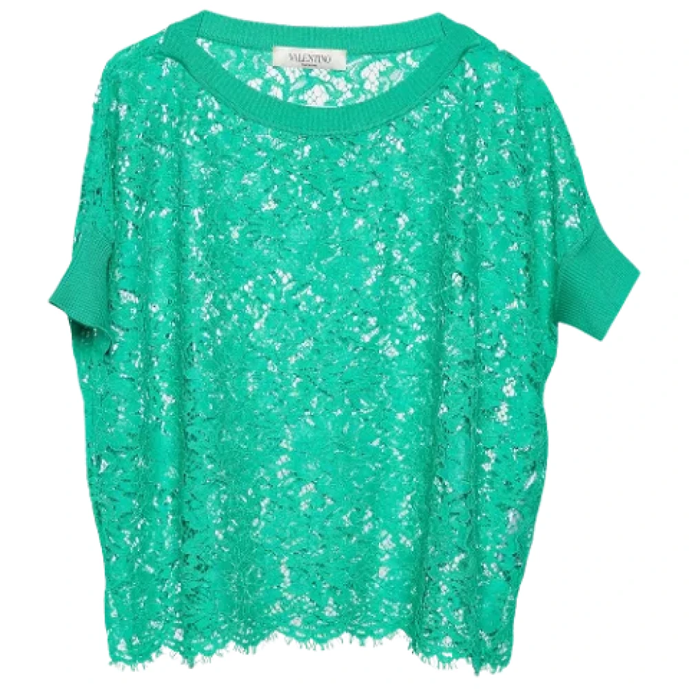 Valentino Vintage Pre-owned Knit tops Green Dames