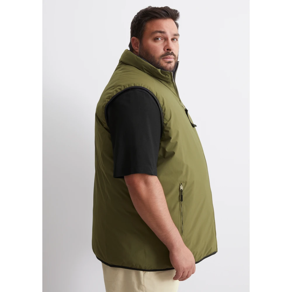 Marc O'Polo Omkeerbaar vest regular Green Heren