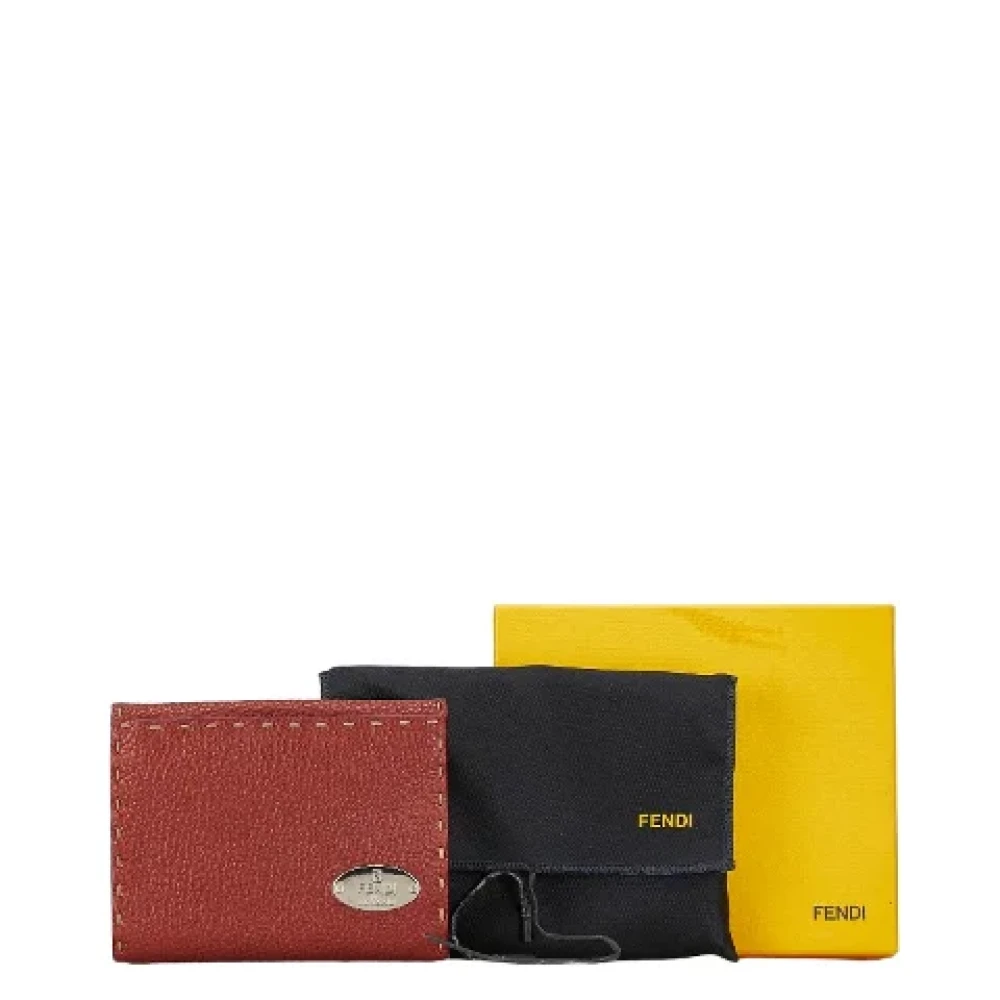 Fendi Vintage Pre-owned Leather wallets Brown Dames