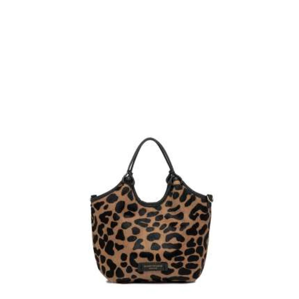Gianni Chiarini Luipaard Mini Tas Crossbody Brown Dames