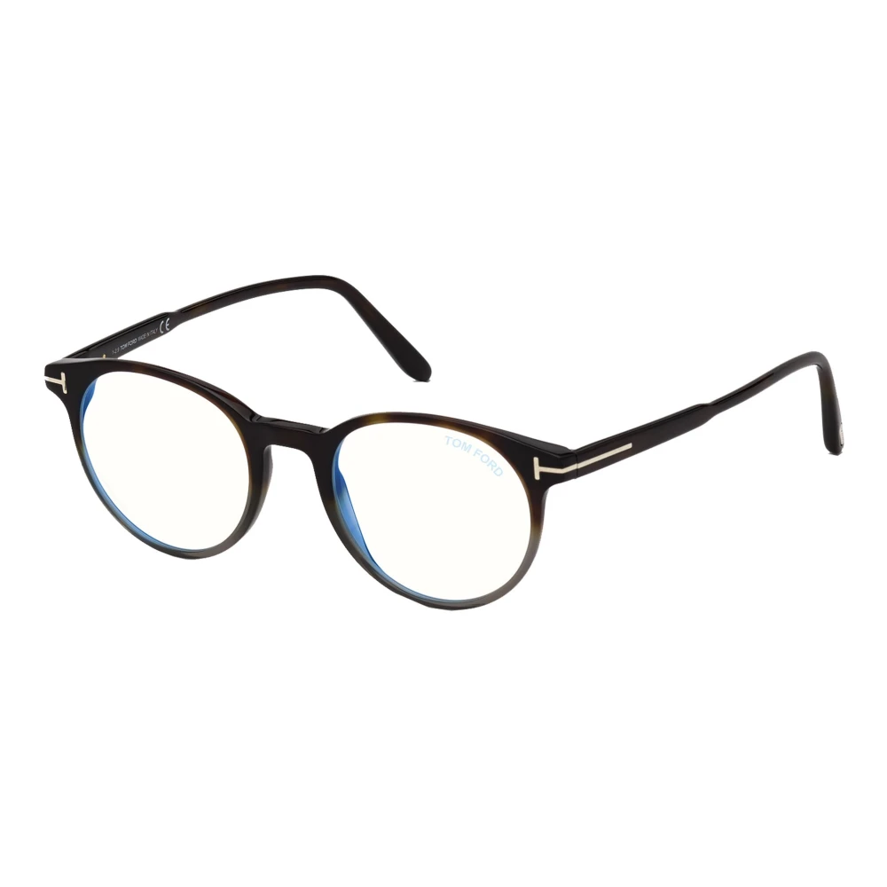 Tom Ford Blauw Blok Brilmontuur Donker Havana Black Unisex