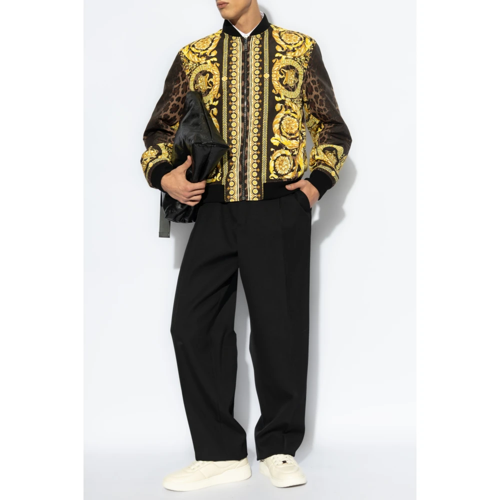 Versace Omkeerbare bomberjack Black Heren