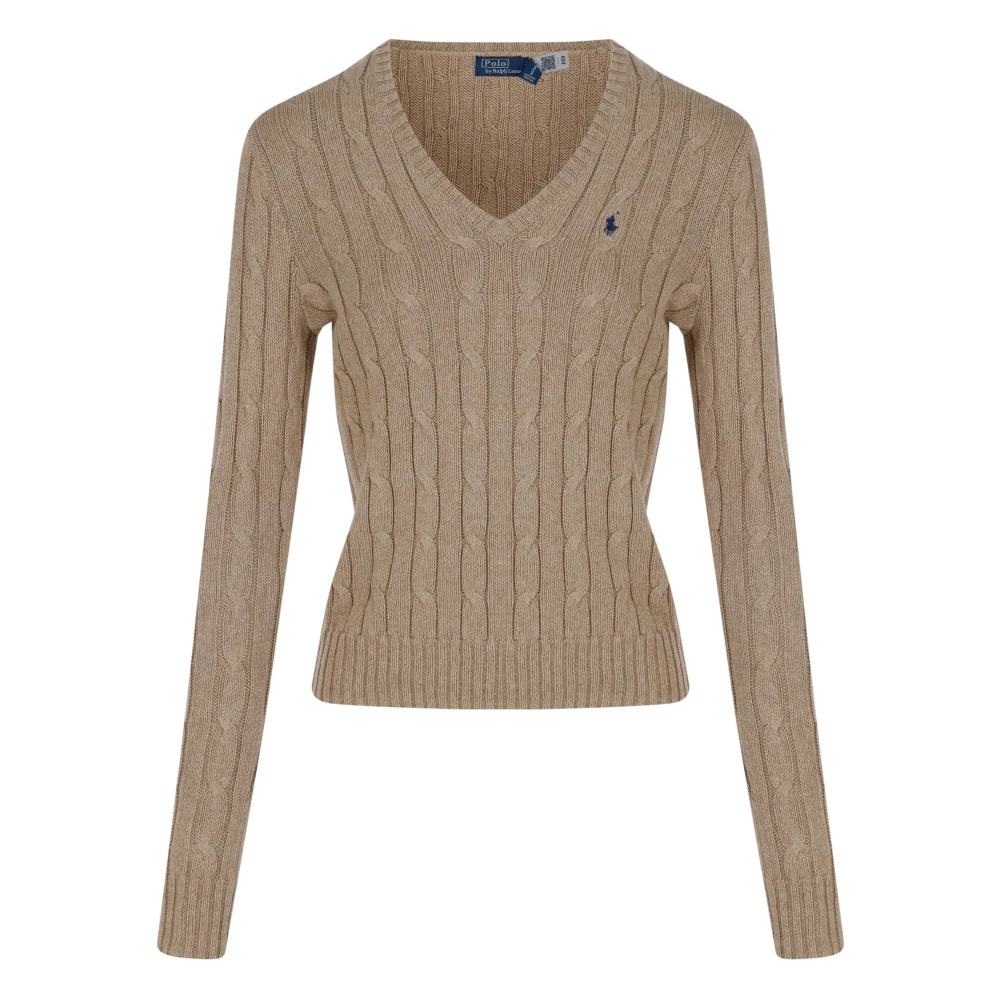 Ralph Lauren knitwear Kimberly long sleeve pullover Brown Dames