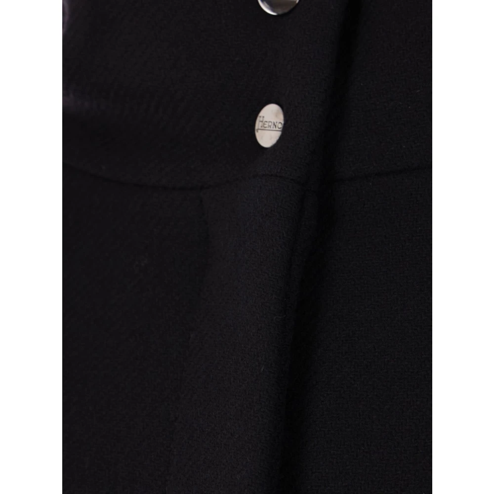 Herno Zwarte Gewatteerde Jas Black Dames