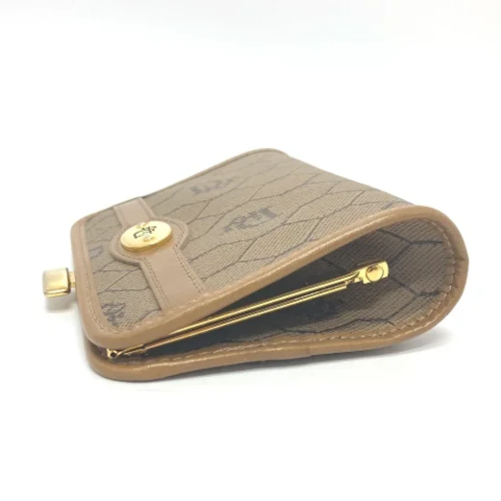 Dior Vintage Pre-owned Leather wallets Brown Dames