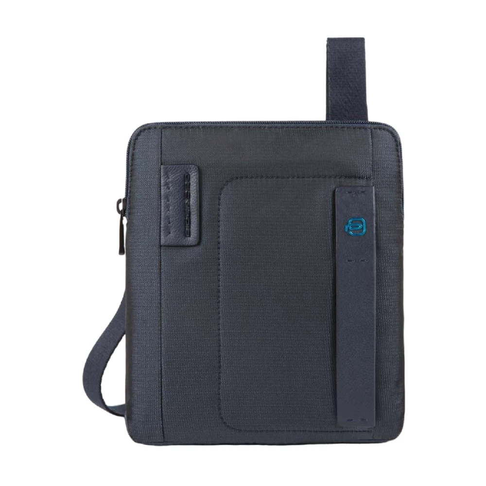 Piquadro Cross Body Messenger, Male, One Size, Organised Pocket Cross-Body Bag P16 Blue